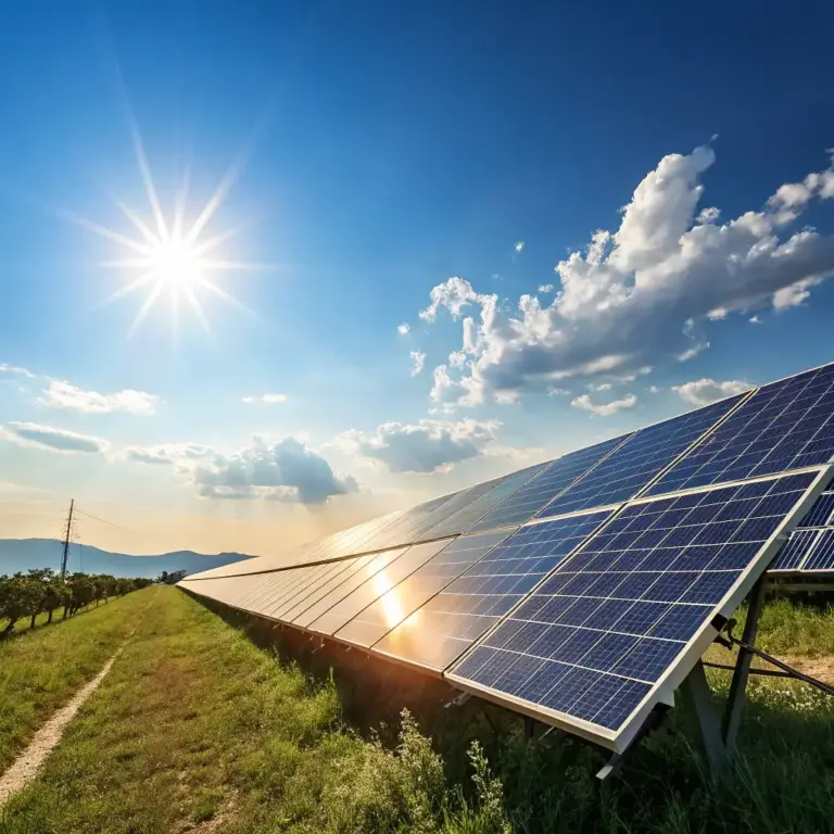 Satellite above Earth representing space-based solar power systems